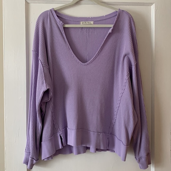 Free People Buttercup Thermal Lilac, S - Picture 1 of 6